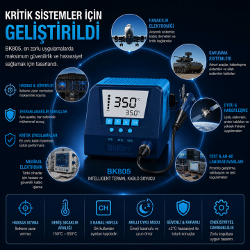 Bakon BK805 Intelligent Termal Kablo Soyucu