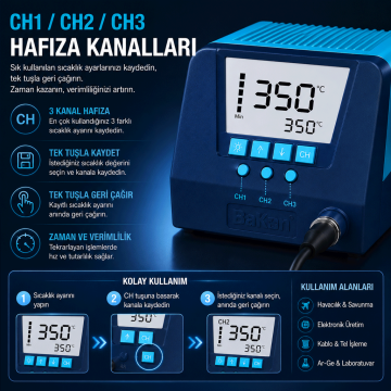 Bakon BK805 Intelligent Termal Kablo Soyucu