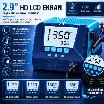 Bakon BK805 Intelligent Termal Kablo Soyucu
