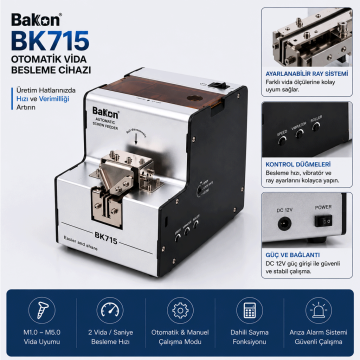 Bakon BK715 Otomatik Vida Besleme Cihazı