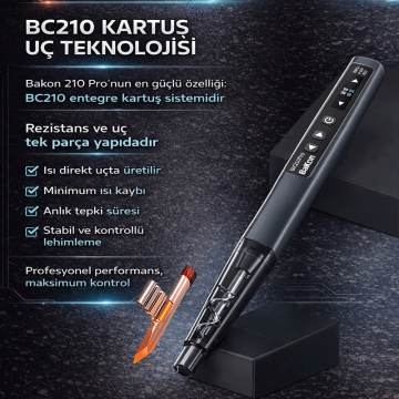 Bakon BK210 Pro Profesyonel Akıllı Kalem Havya