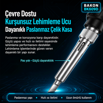 Bakon BK609D 90W Dijital Ekran Kalem Havya