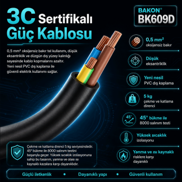 Bakon BK609D 90W Dijital Ekran Kalem Havya