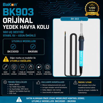 Bakon BK903 Lehimleme Havya Kolu